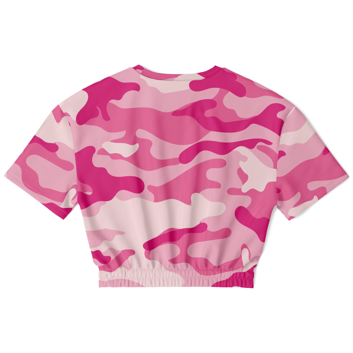 Camo Crop Top Sweatshirt | Lavender Pink Camouflage