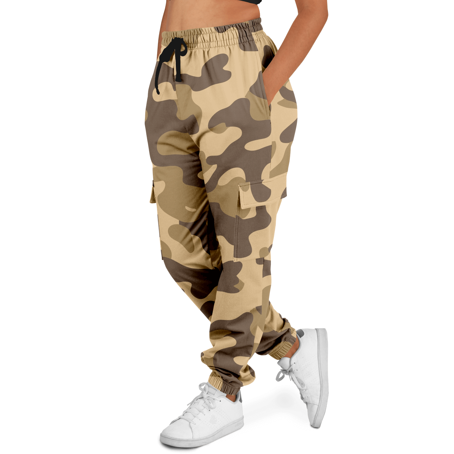 Camo Cargo Pants | Unisex | Khaki Camouflage