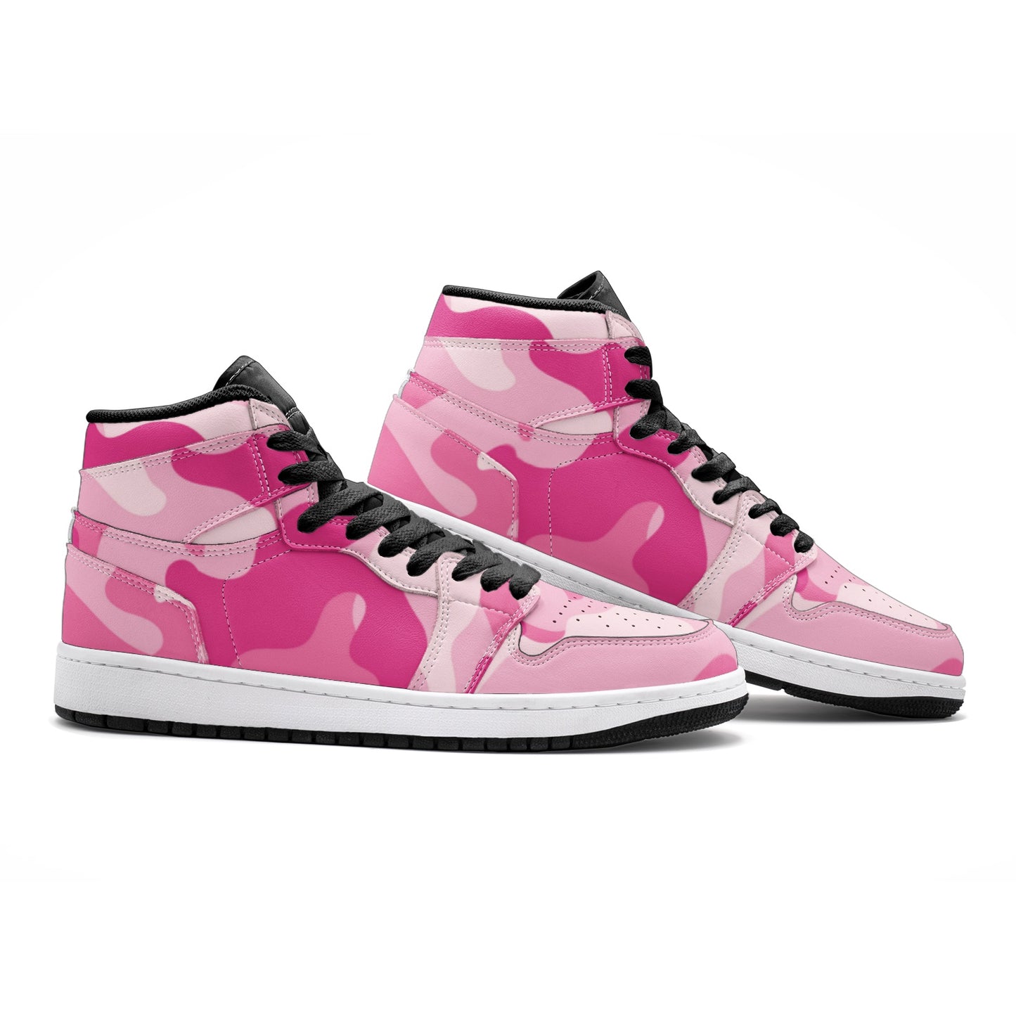 Camo Sneakers | High-Top | Lavender Pink Camouflage