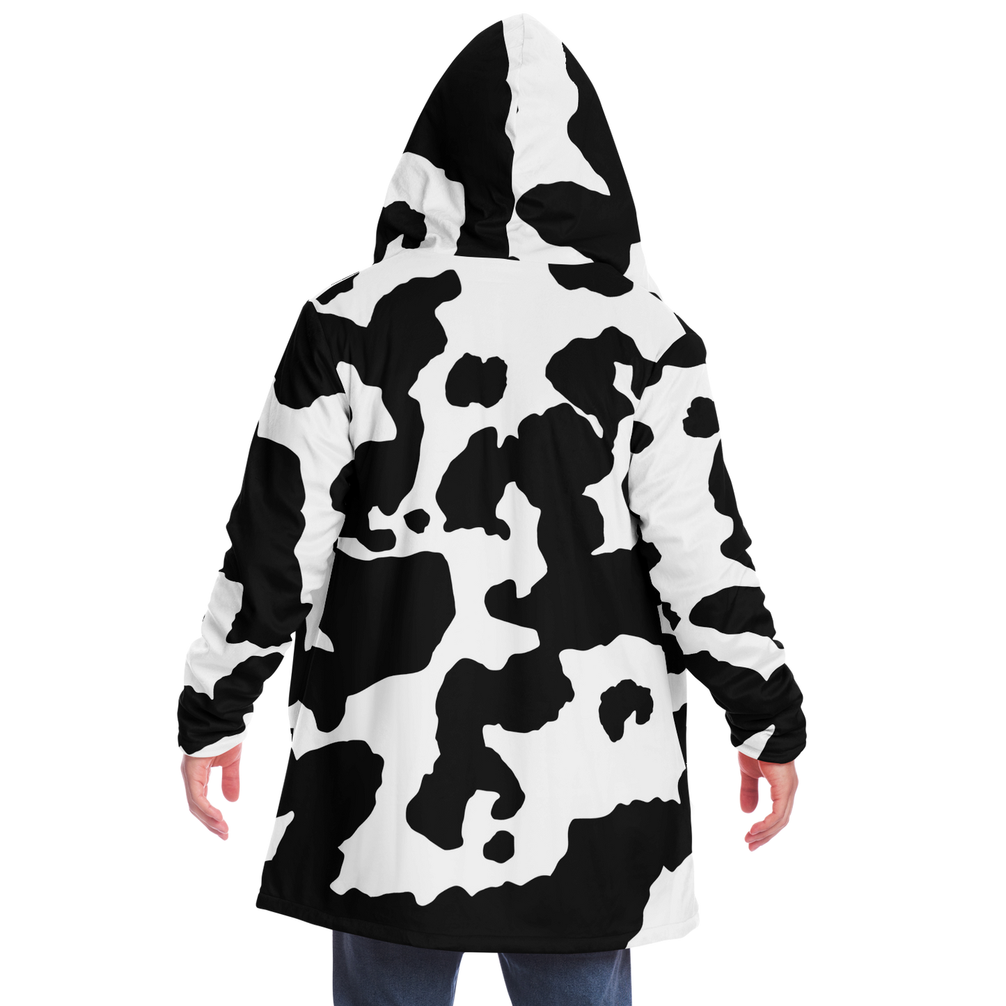 Camo Cloak | Black & White Cow Camouflage | Microfleece