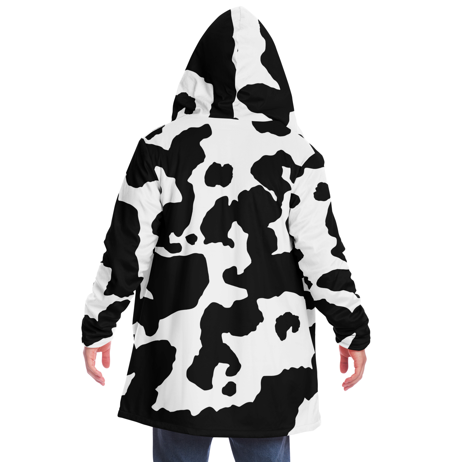 Camo Cloak | Black & White Cow Camouflage | Microfleece