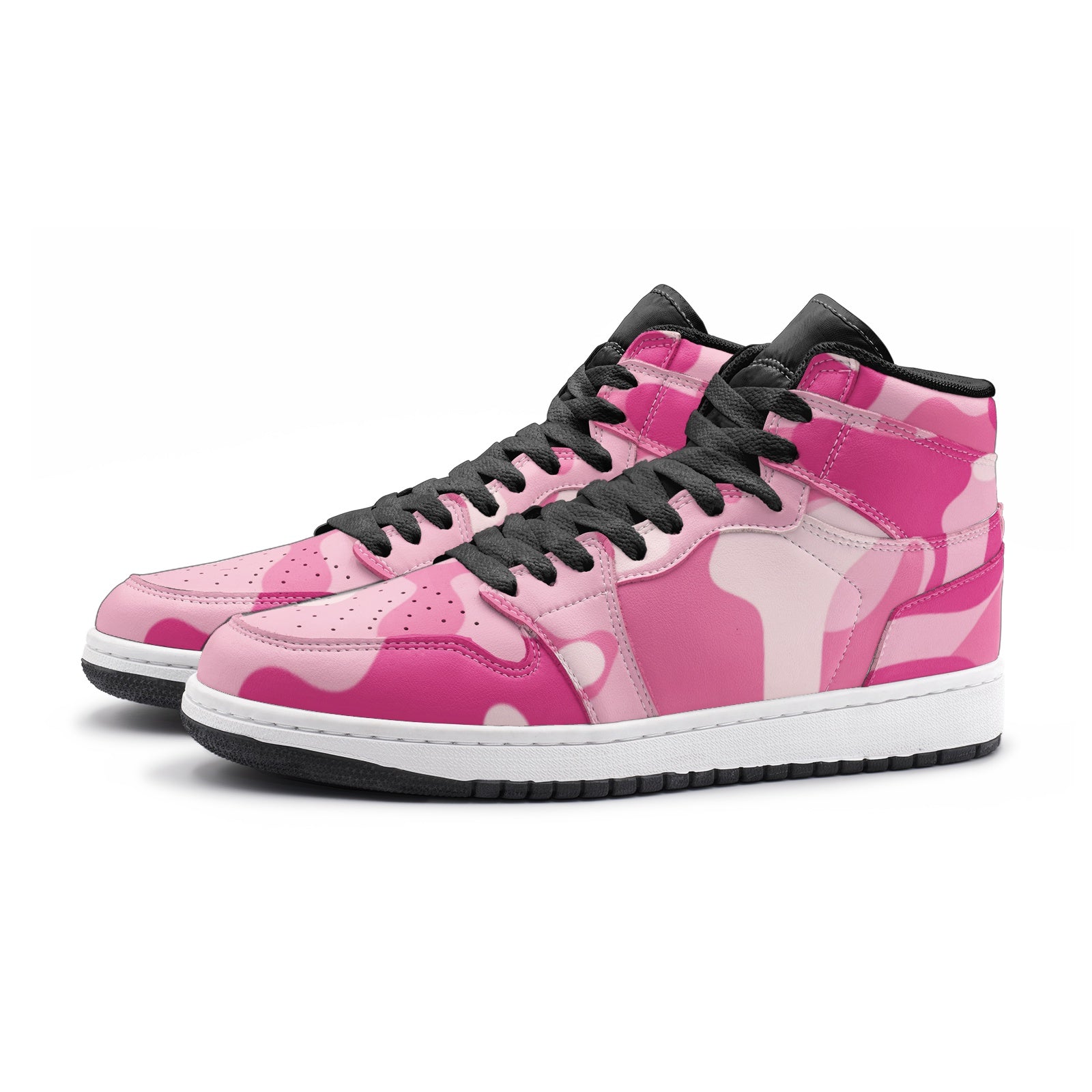 Camo Sneakers High Top Lavender Pink Camouflage