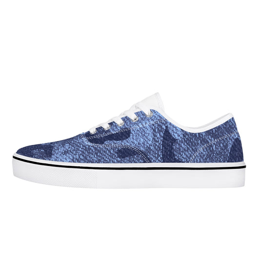 Camo Skate Shoes | Denim Blue Camouflage