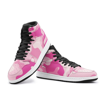 Camo Sneakers | High-Top | Lavender Pink Camouflage