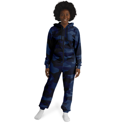 Camo Onesie | Deep Blue Camouflage