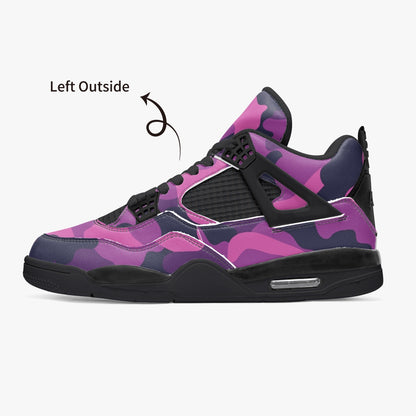 Camo Jordans AJ4 | Mixed Pink, Blue & Magenta Camouflage