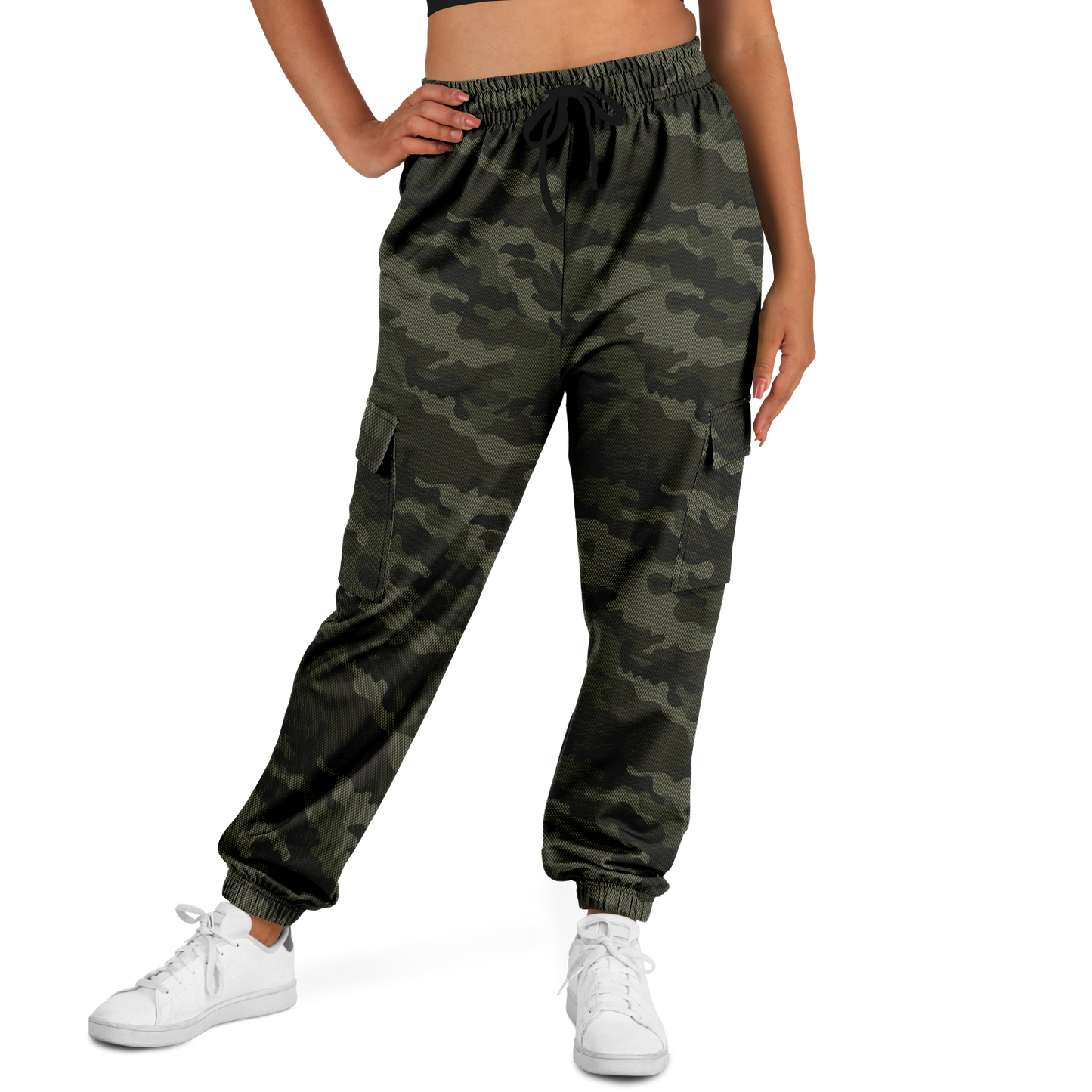 Military Green Camo Cargo Pants | Unisex