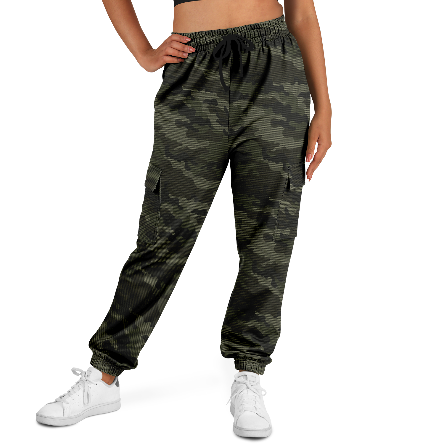 Military Green Camo Cargo Pants | Unisex