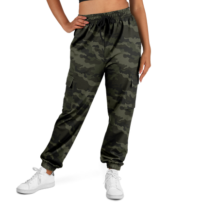 Military Green Camo Cargo Pants | Unisex