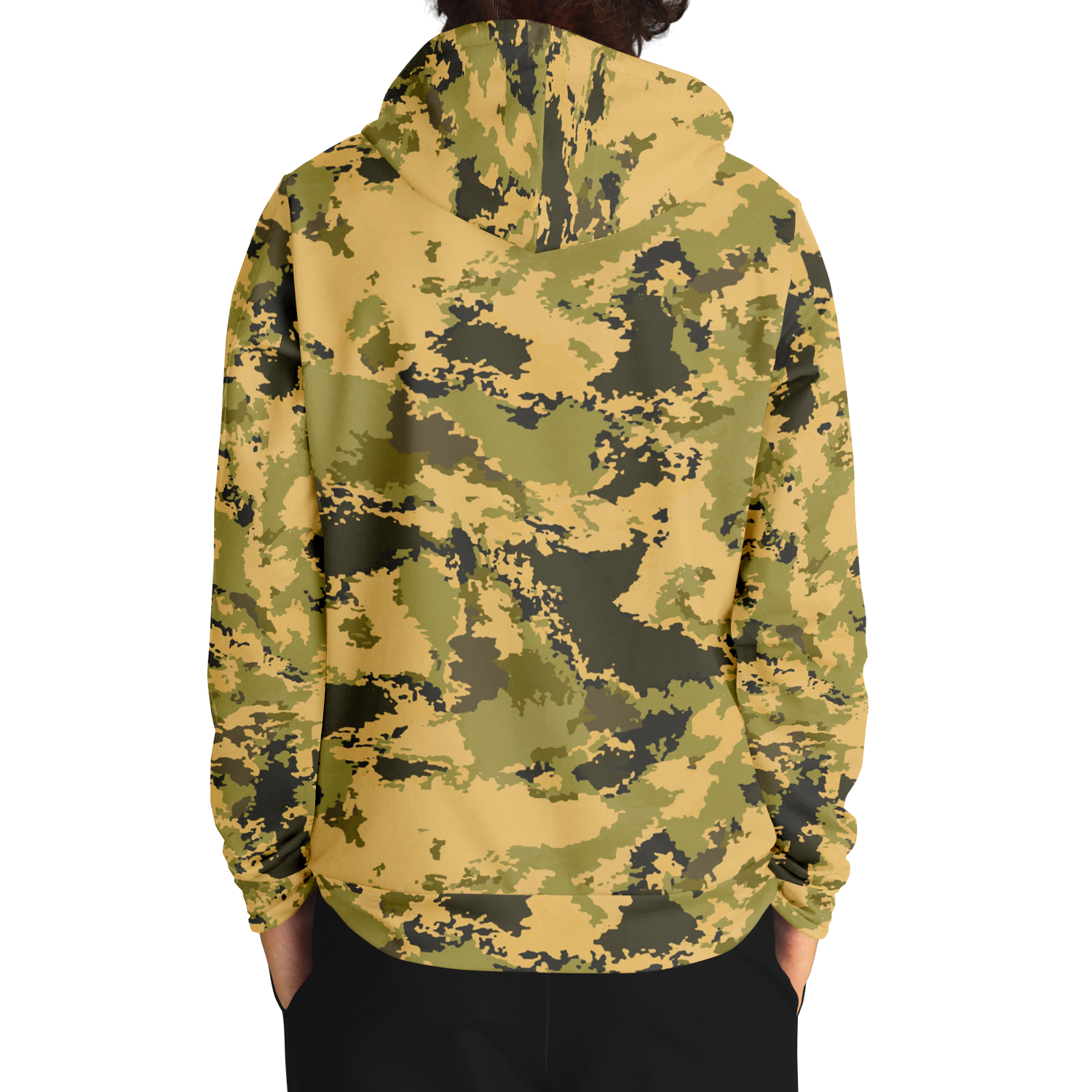 Green Camo Hoodie | Watercolor Desert Camouflage