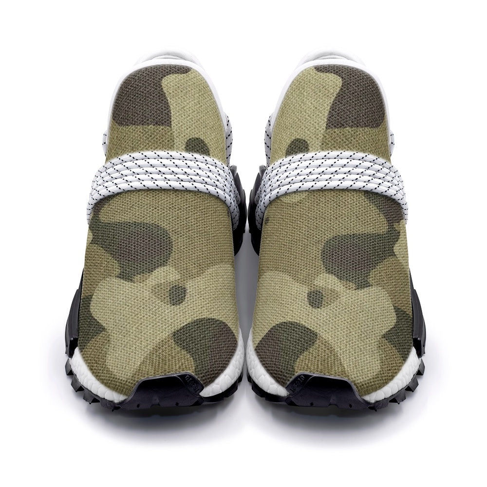 Lightweight Camo Sneakers | Green Fabric Camouflage