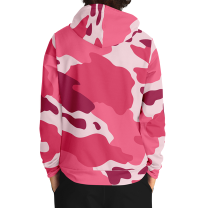 Camo Hoodie | Cherry, Piggy Pink and Rich Maroon Camouflage