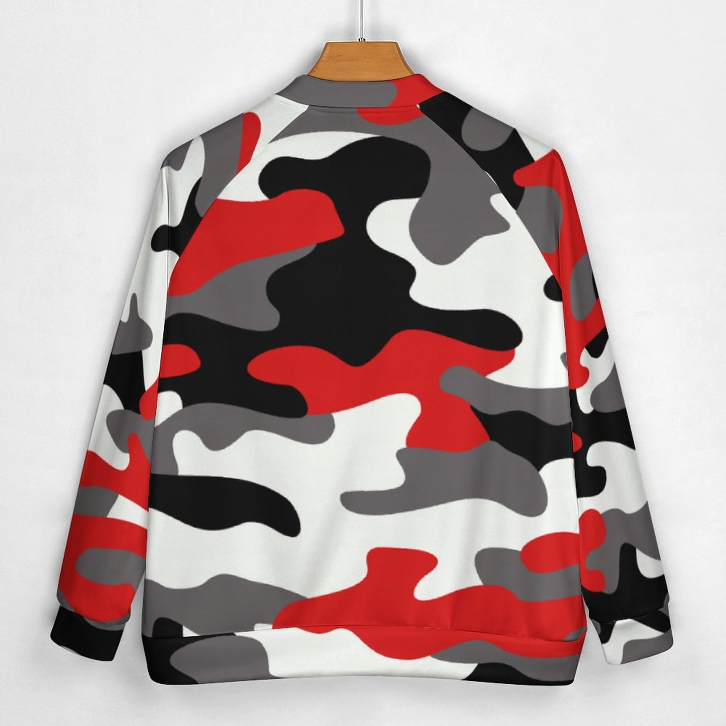 Men's Camo Jacket | Red, Black & White Camouflage