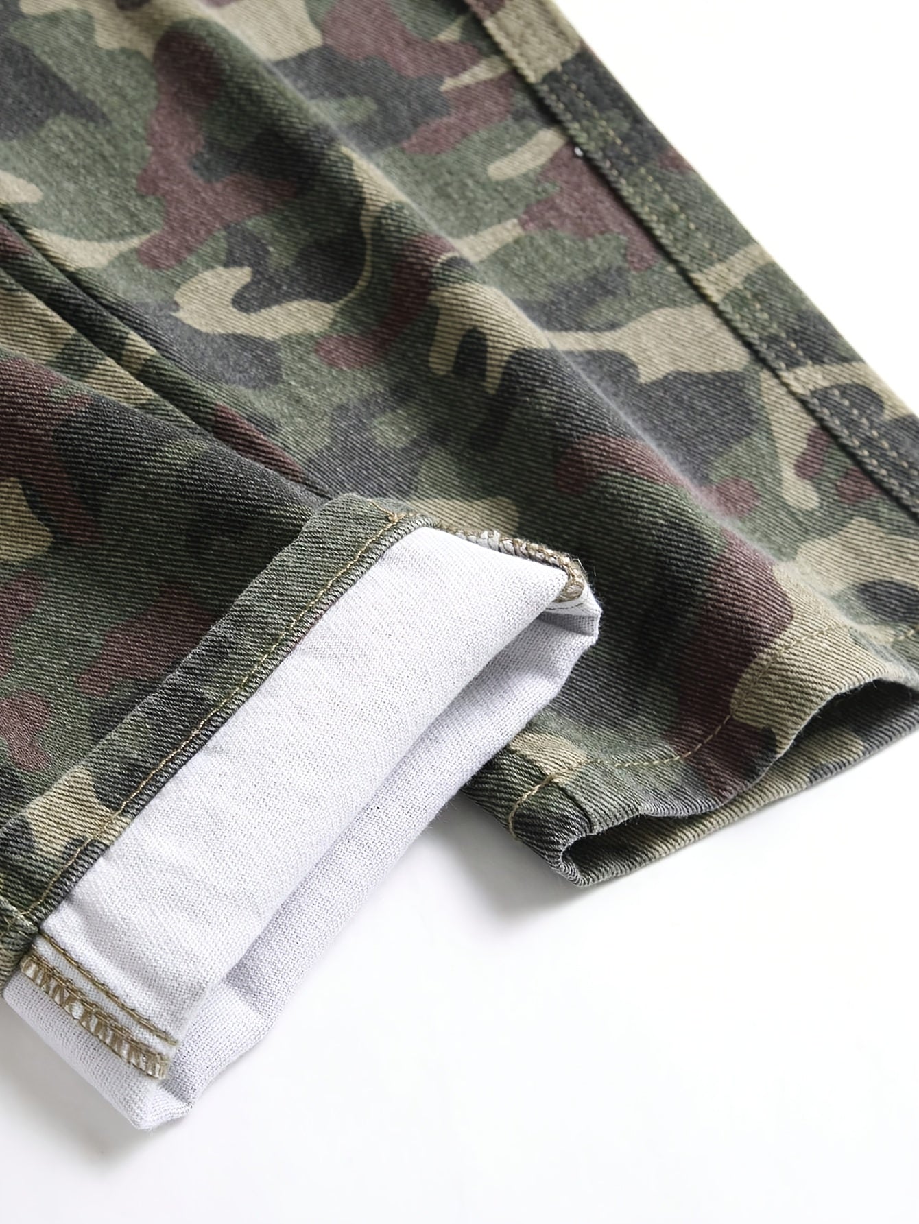 Men's Camouflage Denim Jeans | Non-Stretch Twill Weave