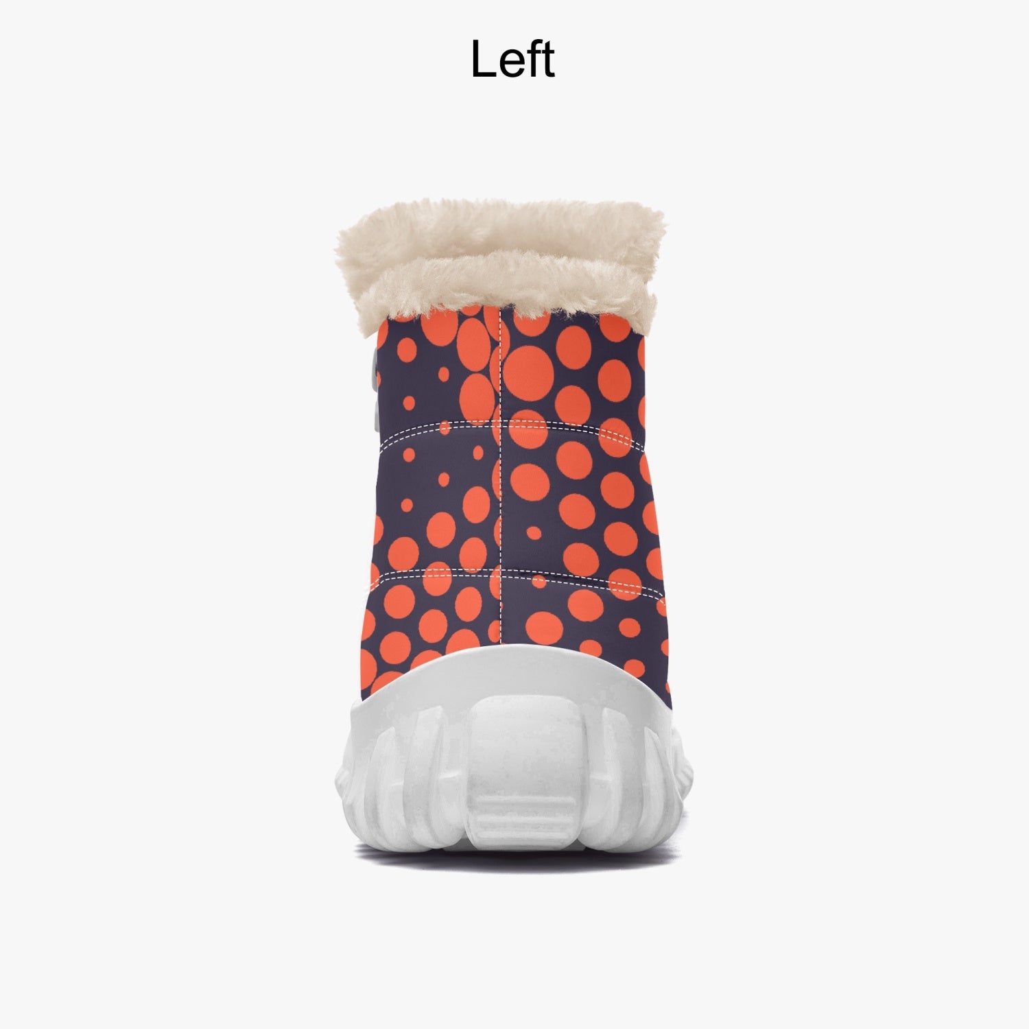 Camo Boots | Cotton-pad Fur Zipper Up | Orange and Blue