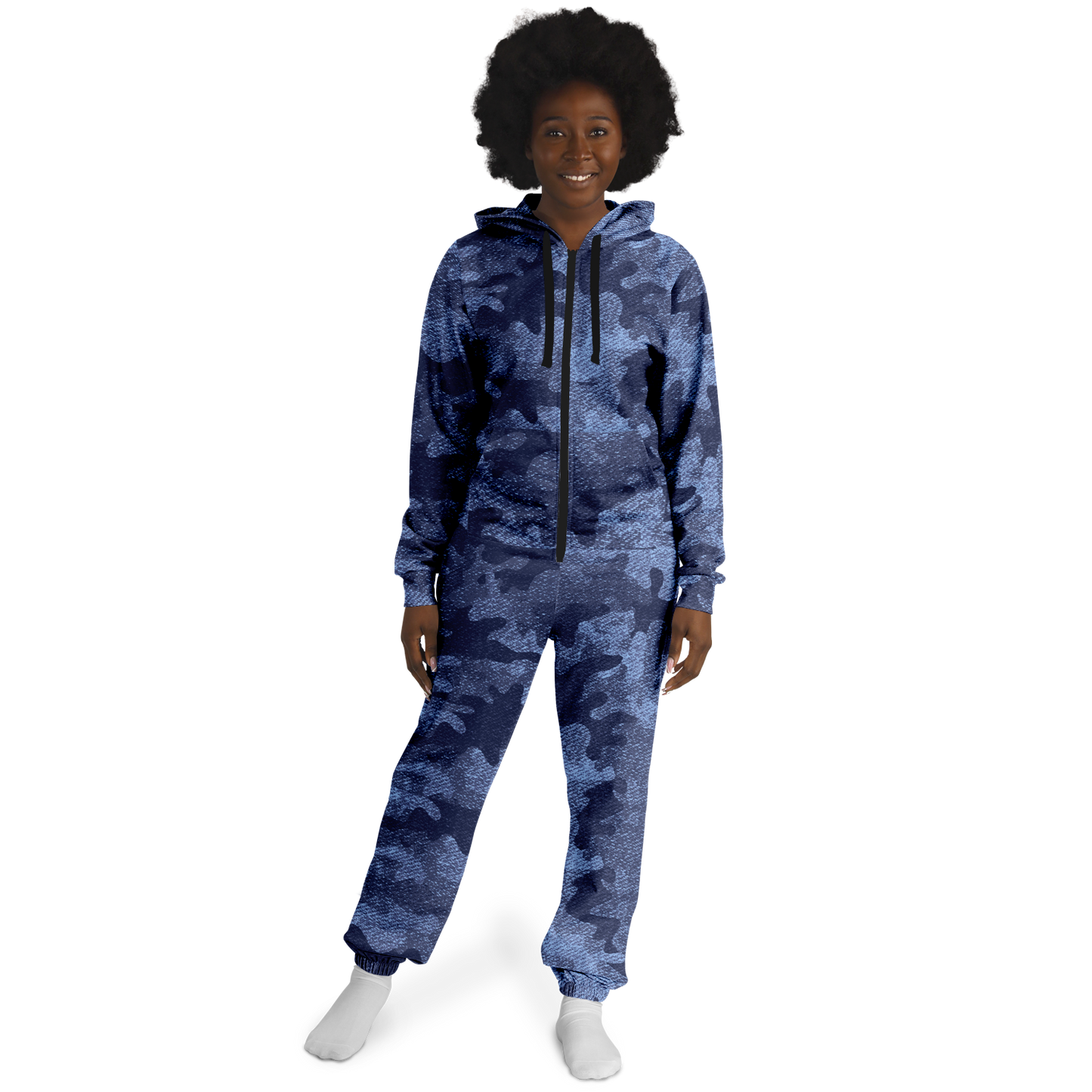 Camo Onesie | Denim Blue Camouflage