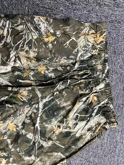 Women's Long Pants | Maple Leaf Camo Print Casual Loose Fit