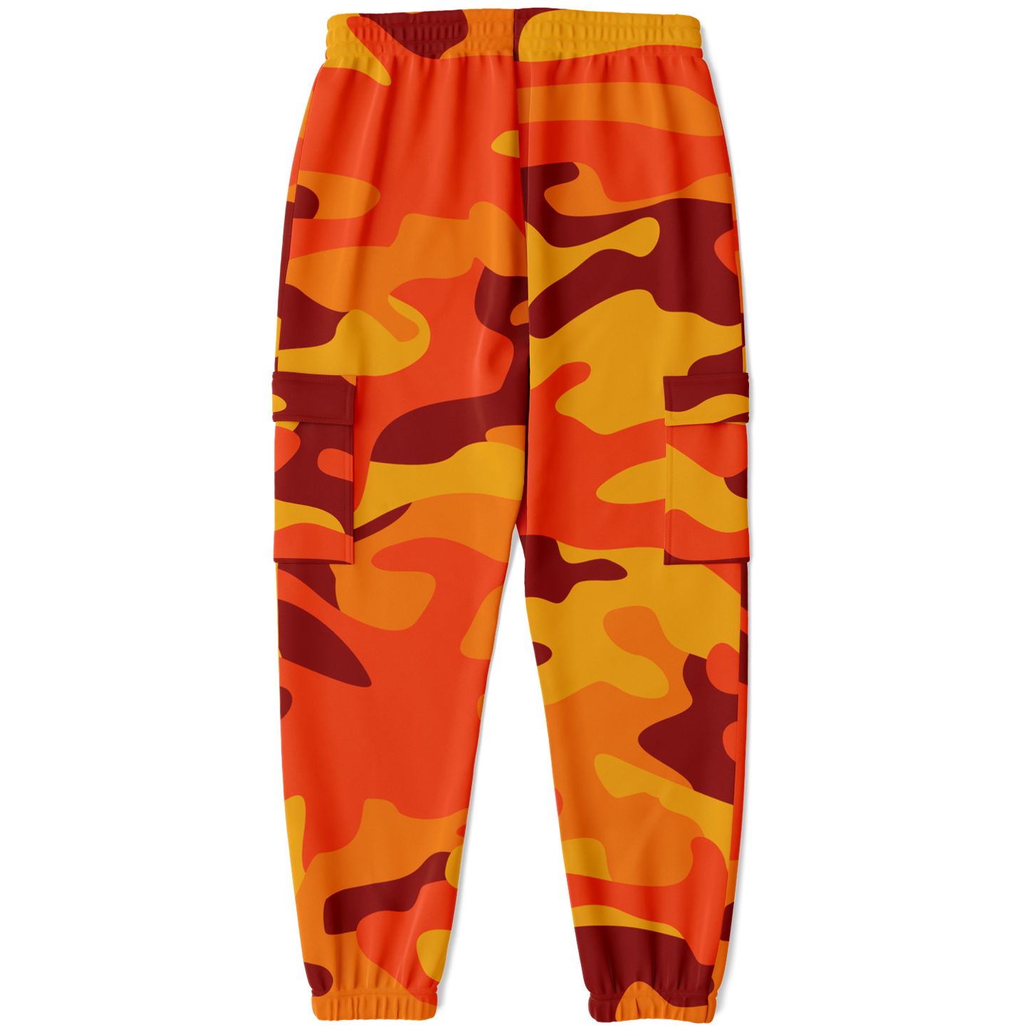 Camo Cargo Pants | Unisex | Orange & Red Camouflage