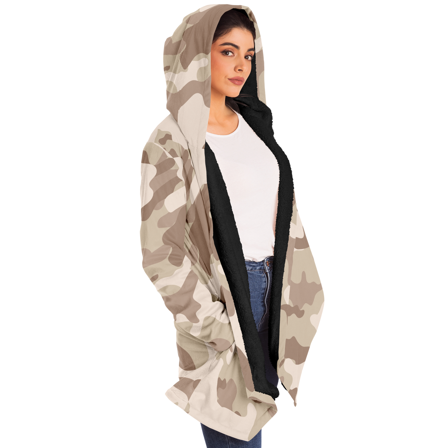 Camo Cloak | Desert Brown Camouflage | Microfleece