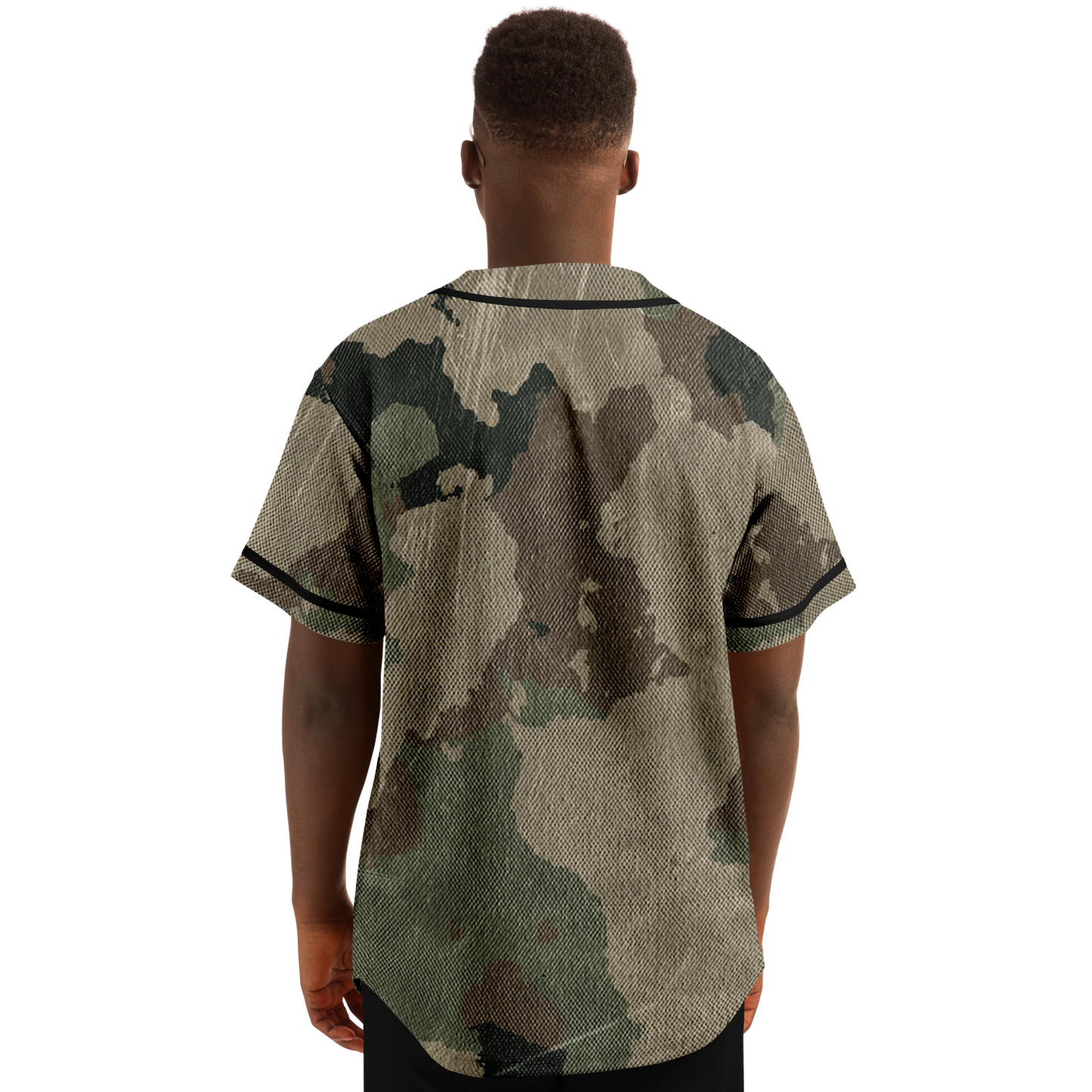 Camo Baseball Jersey | Dirty Old Brown Camouflage