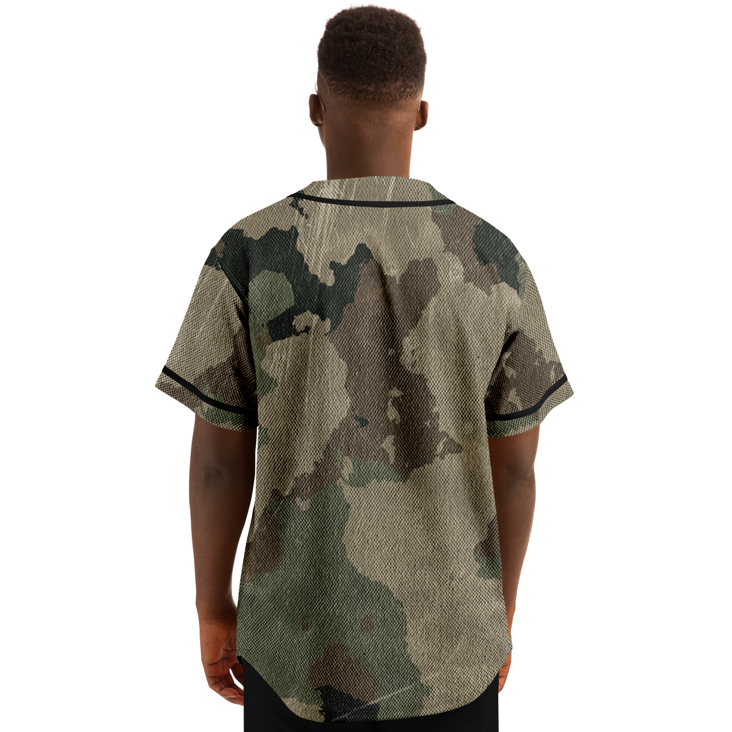 Camo Baseball Jersey | Dirty Old Brown Camouflage