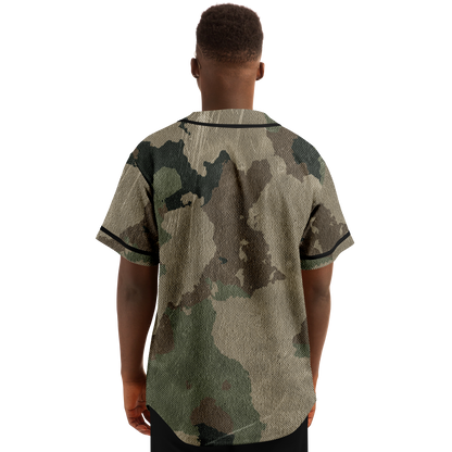 Camo Baseball Jersey | Dirty Old Brown Camouflage