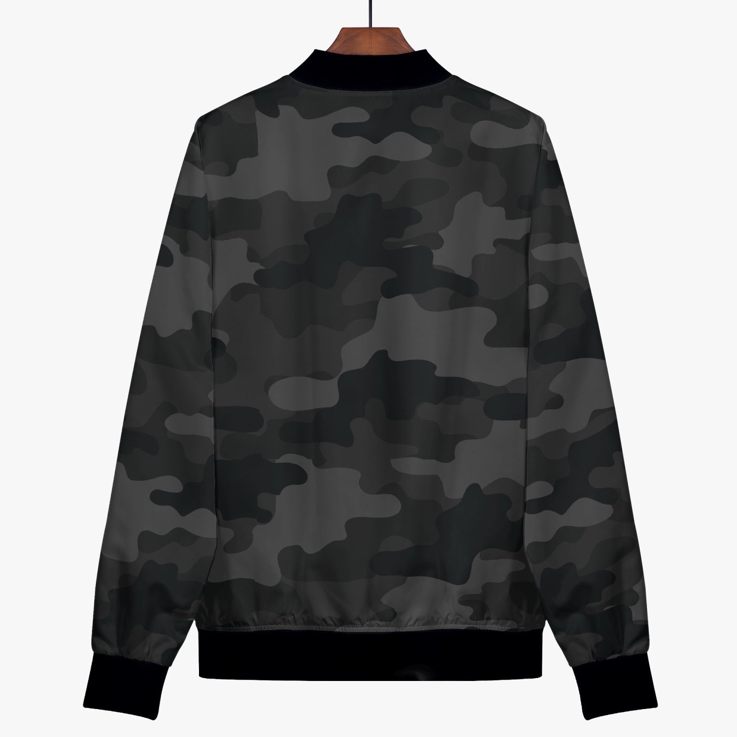 Women's Camo Bomber Jacket | Black Camouflage