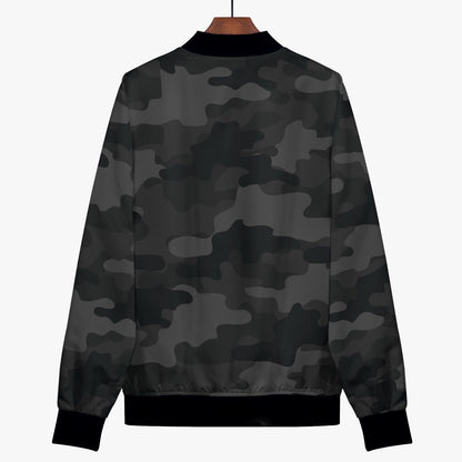 Women's Camo Bomber Jacket | Black Camouflage