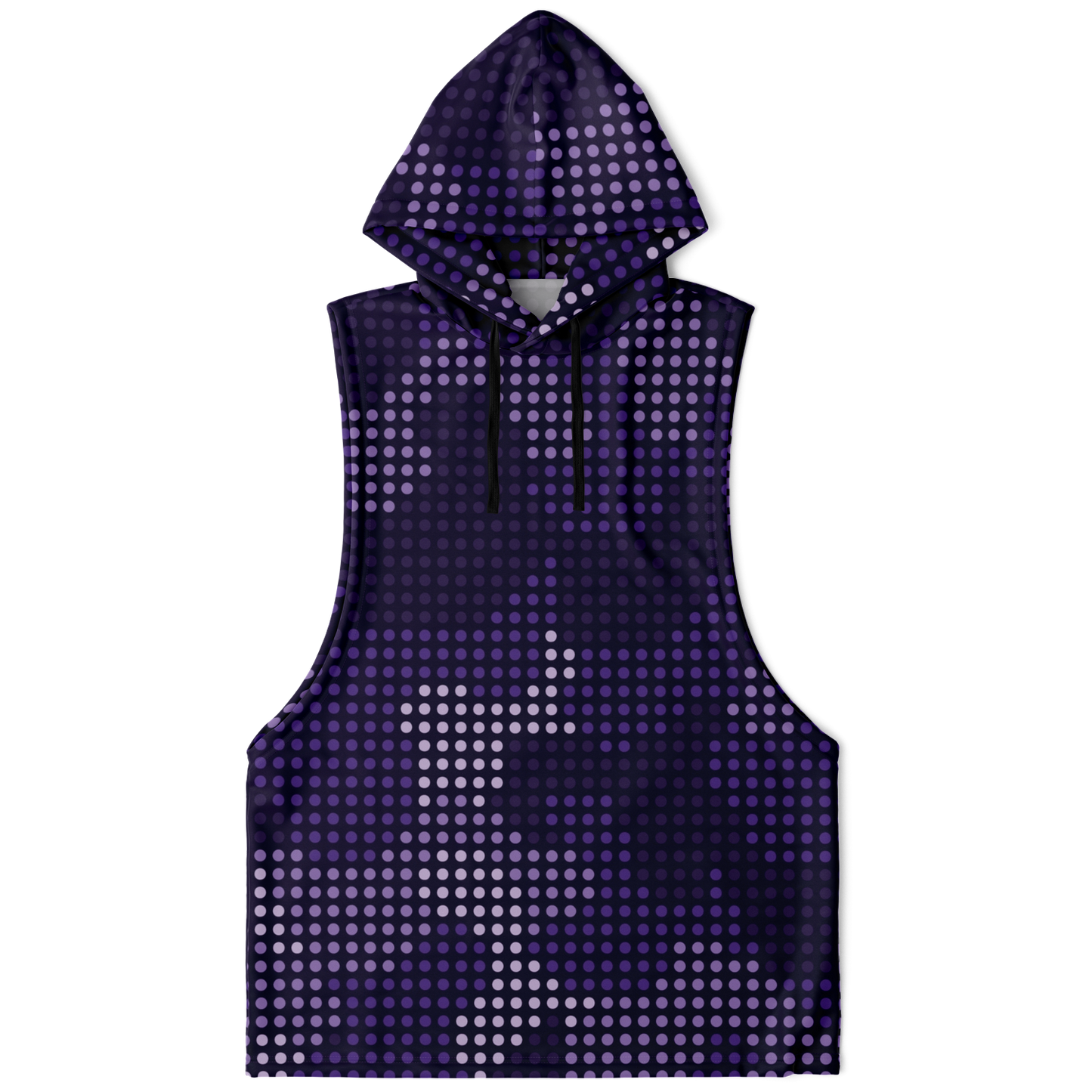 Sleeveless Hoodie | Blue Led Screen Camouflage