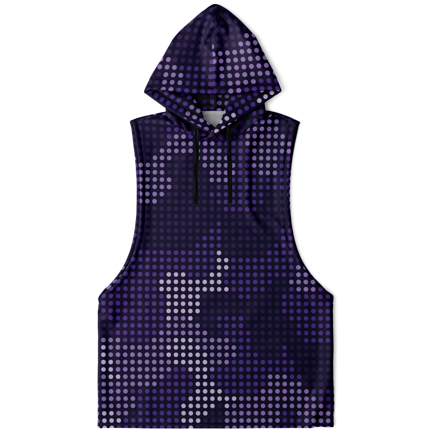 Sleeveless Hoodie | Blue Led Screen Camouflage