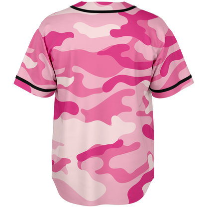 Camo Baseball Jersey | Lavender Pink Camouflage