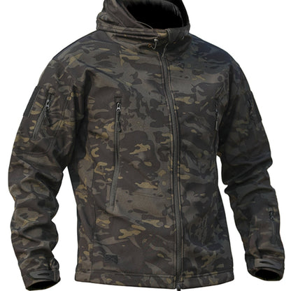 Camouflage Jacket for Men, Outdoor Coat for Hiking & Training