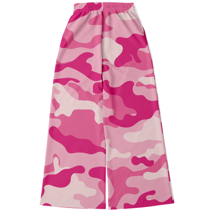 Camo Wide Leg Pants | Lavender Pink Camouflage