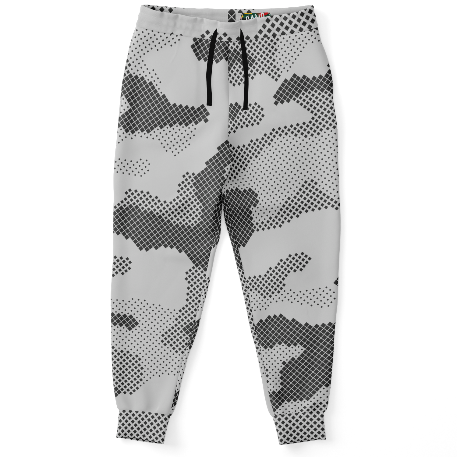 Camo Joggers | Unisex | Black & White Digital