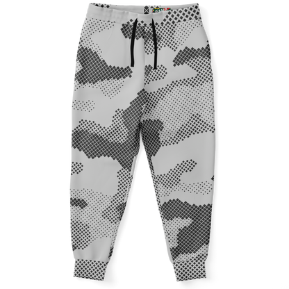 Camo Joggers | Unisex | Black & White Digital