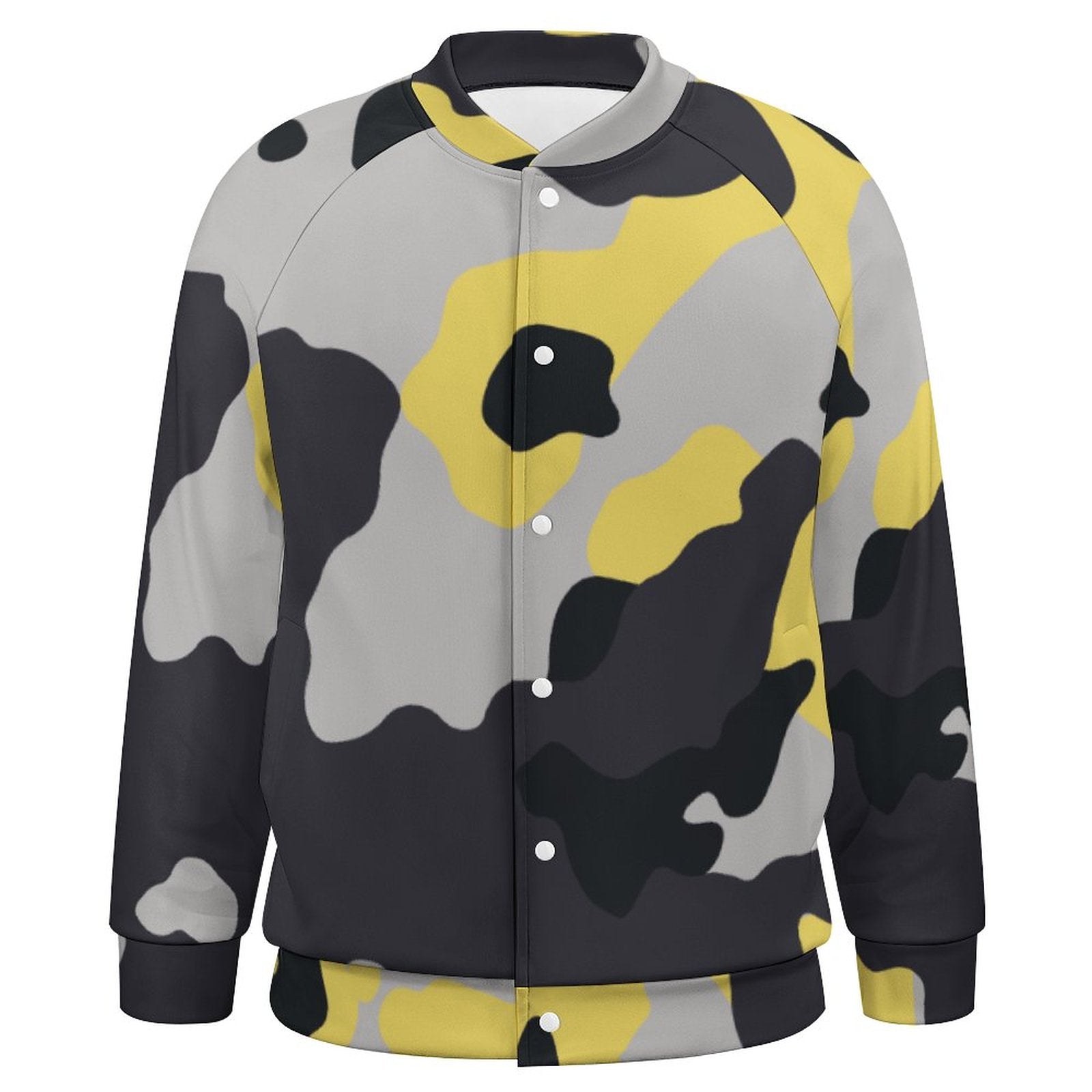 Men's Camo Jacket | Yellow, Black & Silver Camouflage