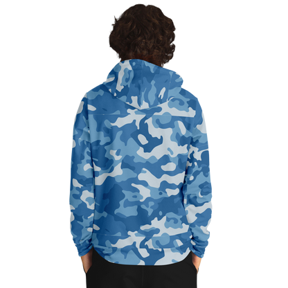 Military Blue Camo Hoodie | Modern Army-Inspired Pattern