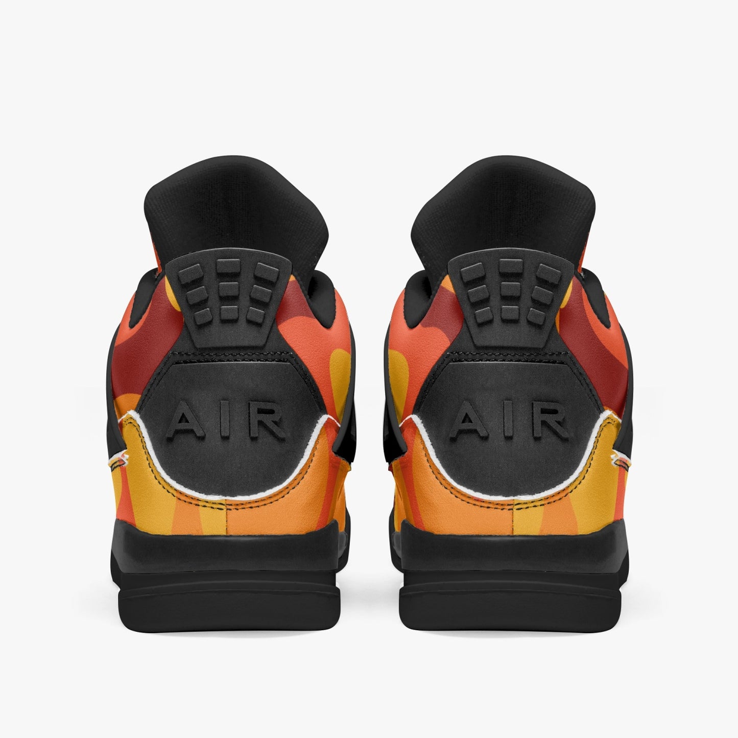 Camo Jordans AJ4 | Orange and Red Camouflage