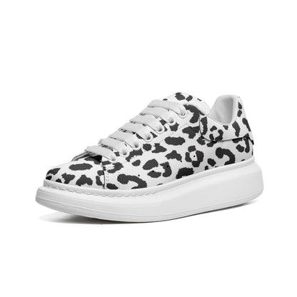 Leopard Sneakers | Oversized McQueens | Black and White