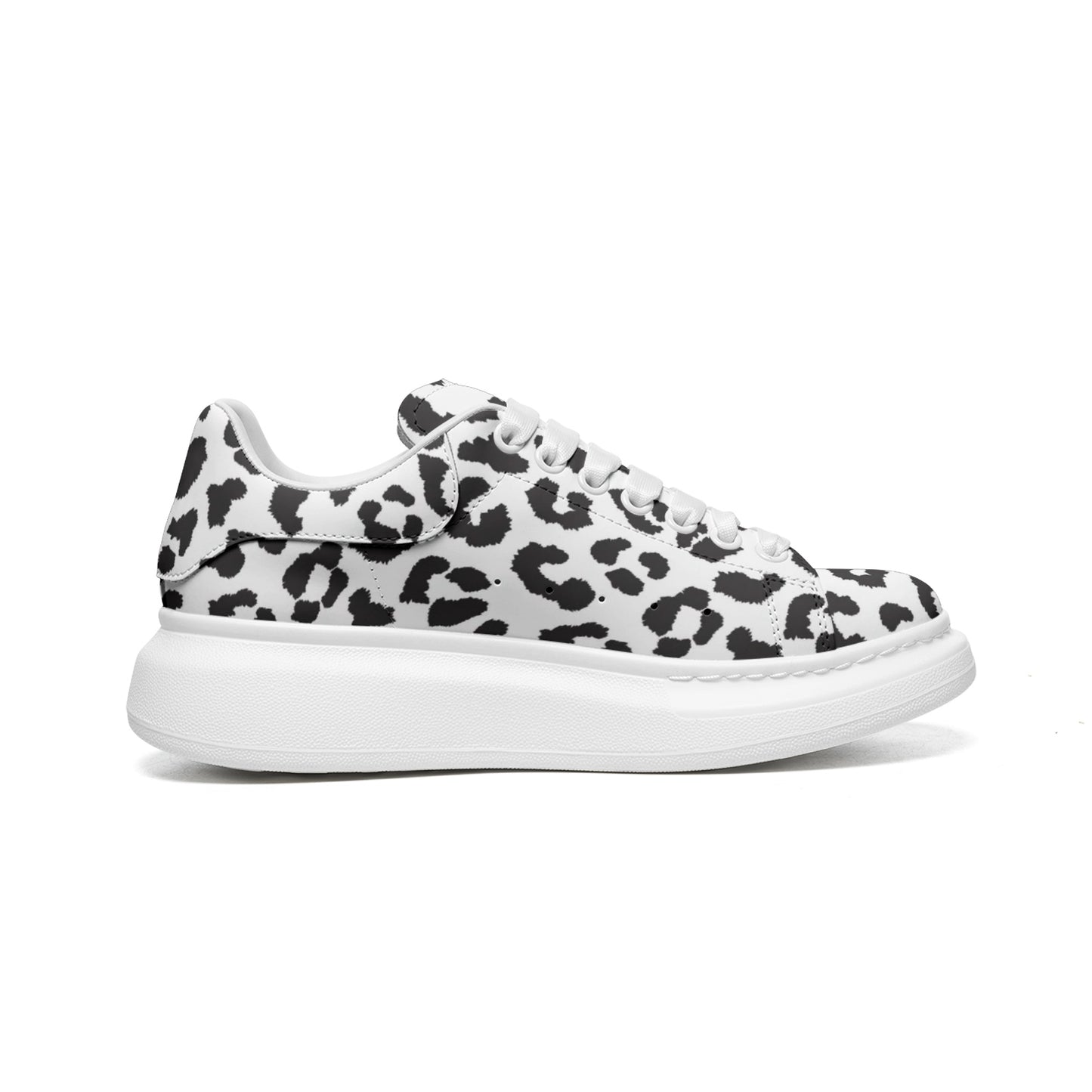 Leopard Sneakers | Oversized McQueens | Black and White