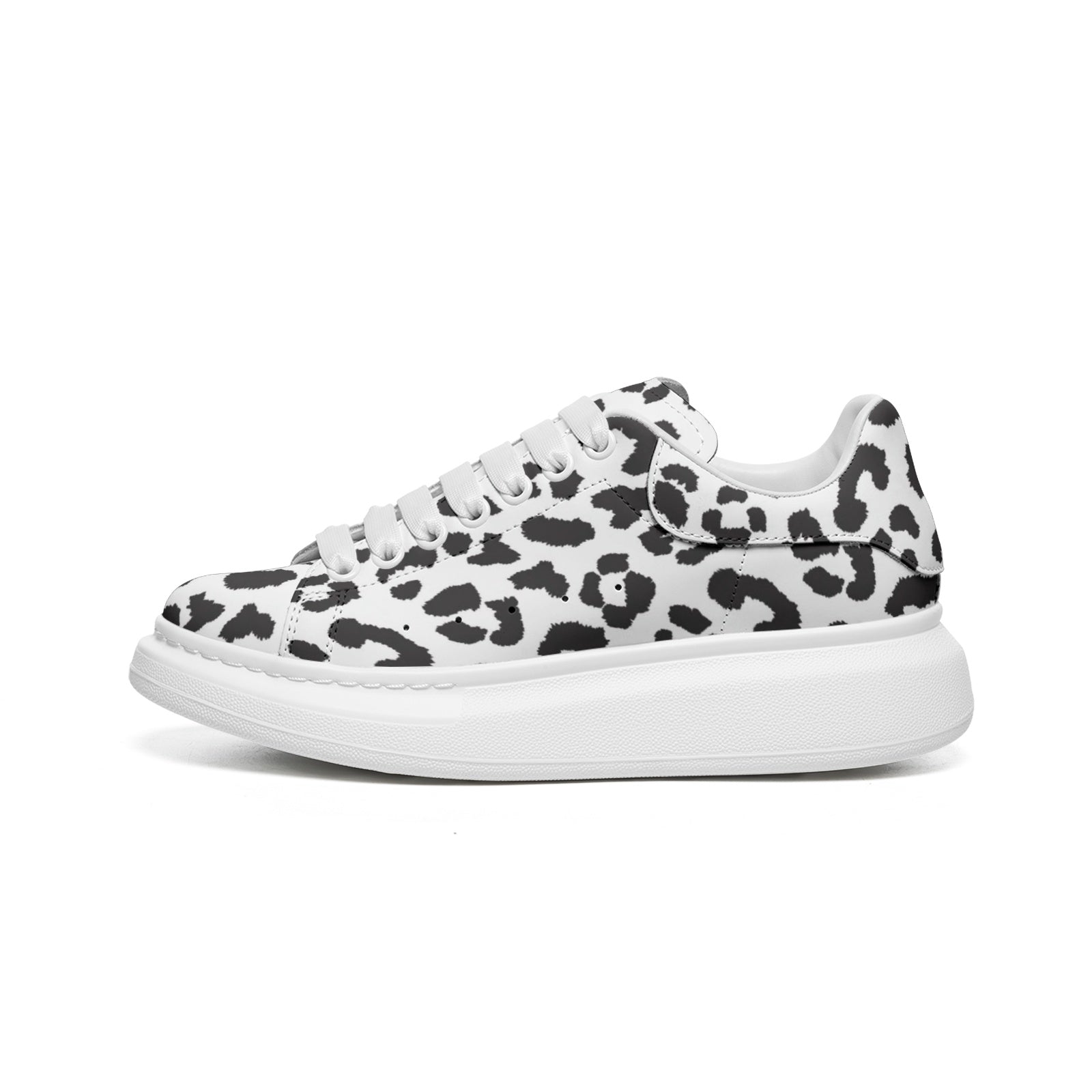 Leopard Sneakers | Oversized McQueens | Black and White