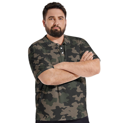 Green Camo Golf Shirt | Military Green Camouflage