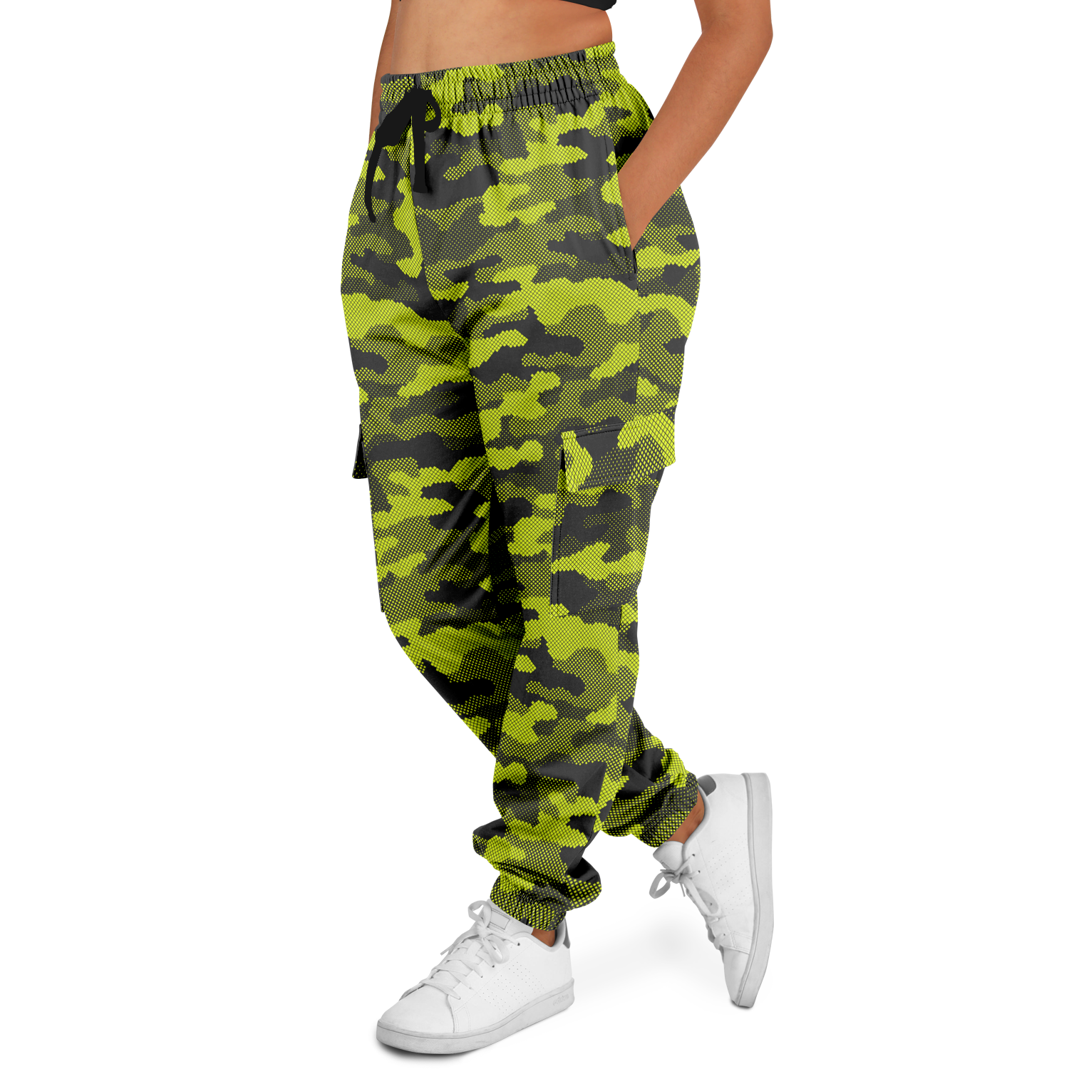 Green Dotted Camo Cargo Pants | Unisex