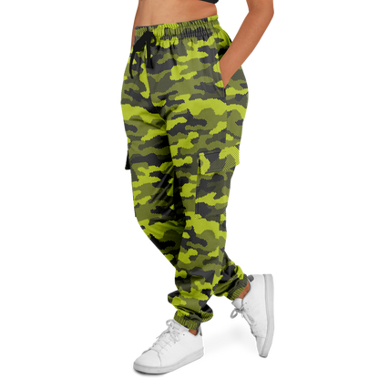 Green Dotted Camo Cargo Pants | Unisex