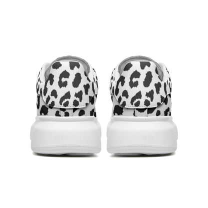 Leopard Sneakers | Oversized McQueens | Black and White