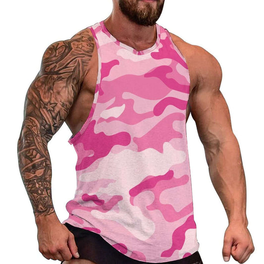 Camo Tank Top | Lavender Pink Camouflage