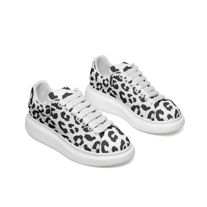 Leopard Sneakers | Oversized McQueens | Black and White