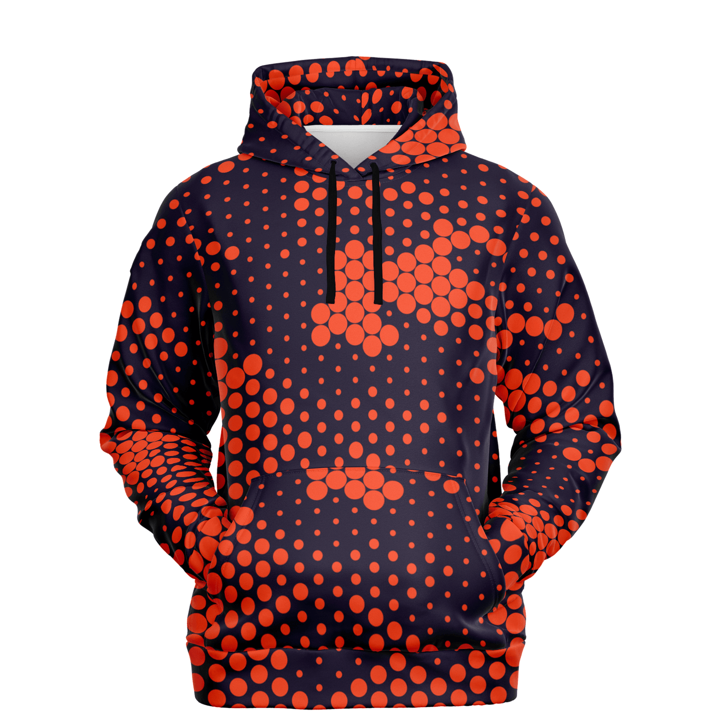 Camo Hoodie | Orange & Blue Digital Dotted Camouflage