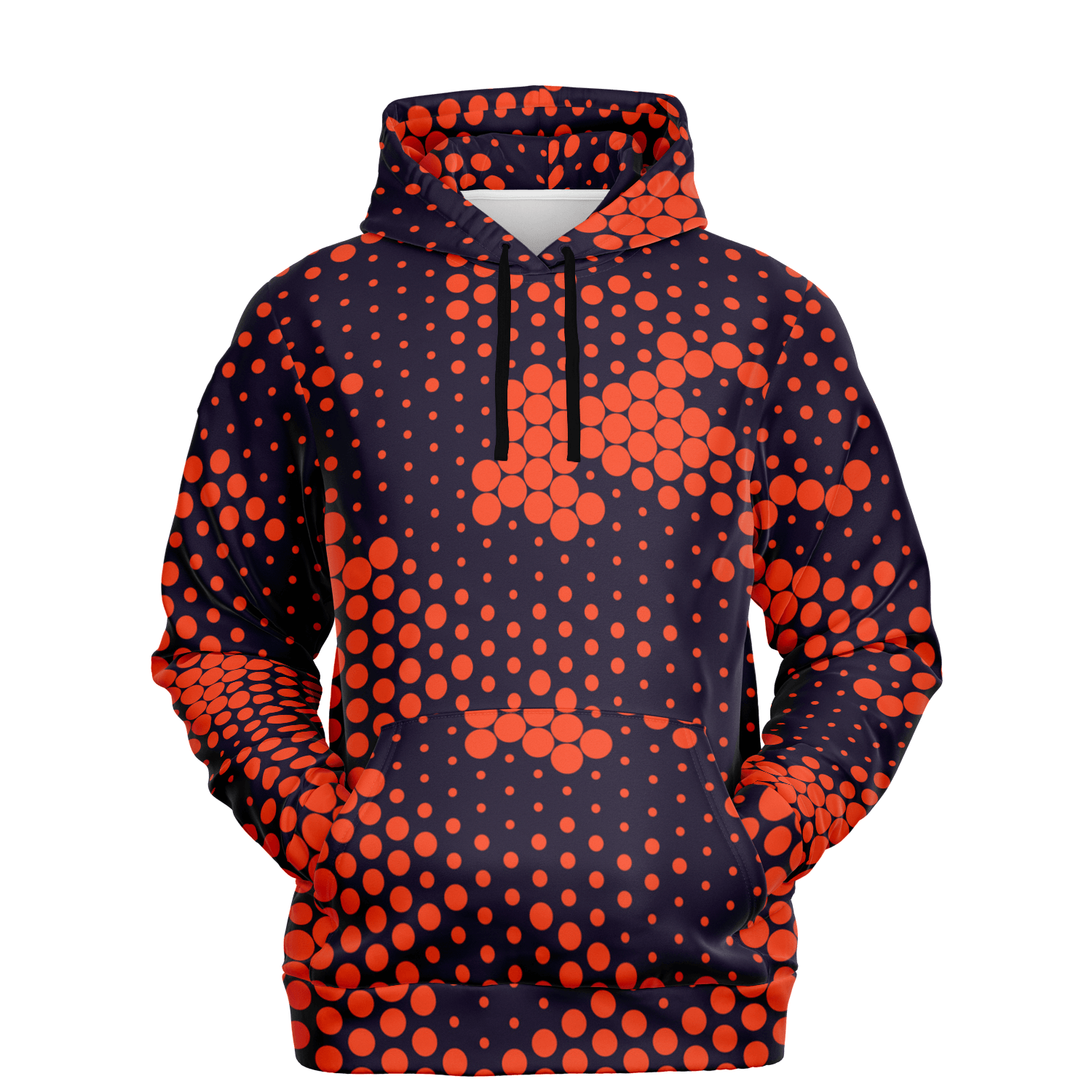 Camo Hoodie | Orange & Blue Digital Dotted Camouflage