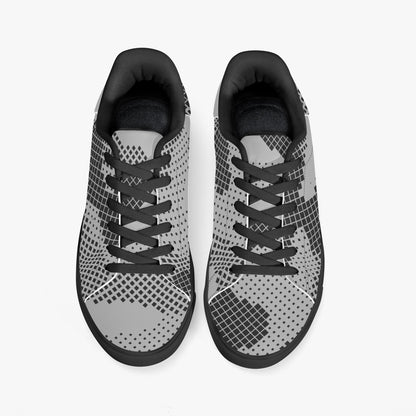 Camo Sneakers | Classic Low-Top Leather | Digital Gray